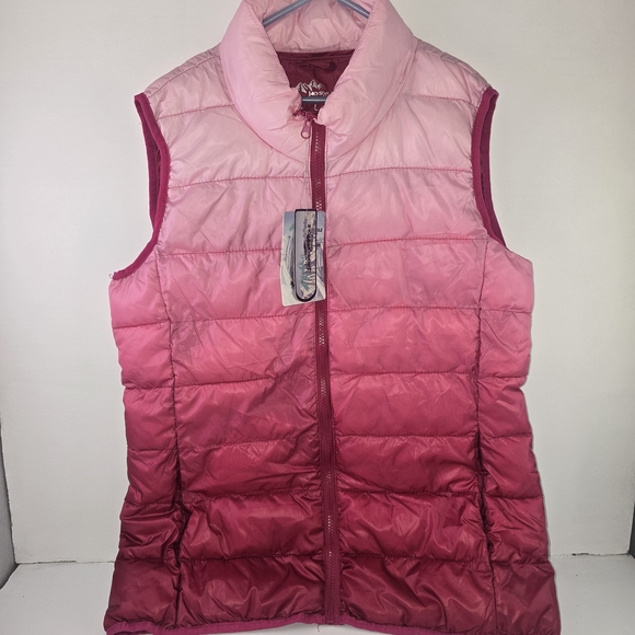 Jackson Hole Jackets & Blazers - Stylish Pink Ombre Puffer Vest for Women